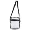 Clear Messenger Bag Stadium Approved Transparent PVC Shoulder Bag for Work Business L