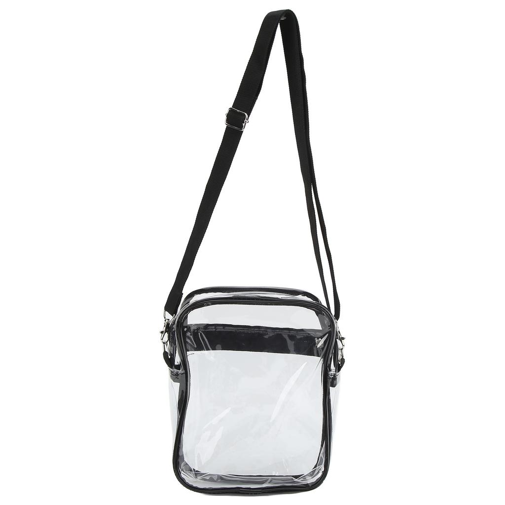 Clear Messenger Bag Stadium Approved Transparent PVC Shoulder Bag for Work Business L