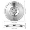 1Pcs Stainless Steel Oil Container Lid Seasoning Pot Cover Sturdy Leak Proof Kitchen Tool 10Cm Household Use Pot Lid