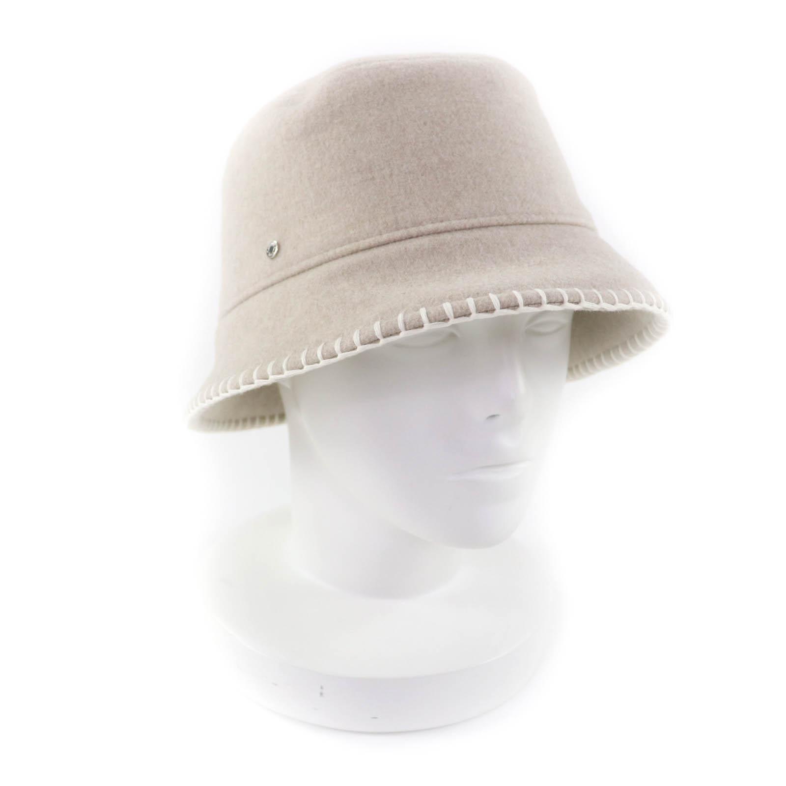 

Pristine HERMES hat Harper Serie Metal with Avalon Stitch wool Women 58 Used