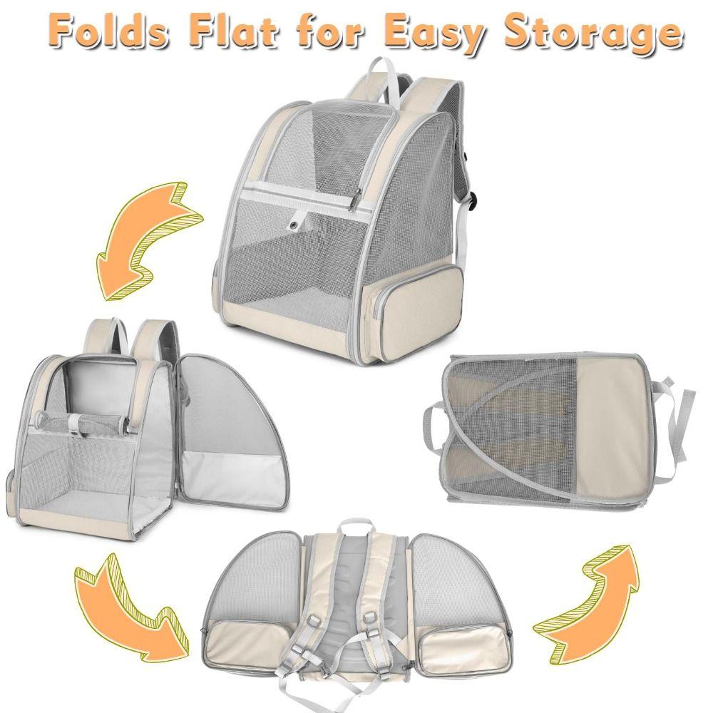 Oxford Cat Carrier Handbag Large Capacity Cat Transport Bag Safety Cat Carrier Backpack  Travel