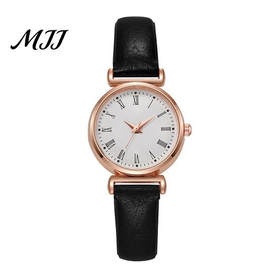 Formal Women Watch Analog Quartz Watches for Fashion Adjustable Leather Strap Wristwatch Elegant Easy Ladies Read Roman Numerals Dress Gifts Mom Wife