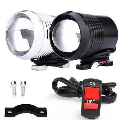 10W High-power Motorcycle Headlight LED Lens Electric Spotlight Driving Spot Fog Lights For Car ExternalAccessories Bulb 12V