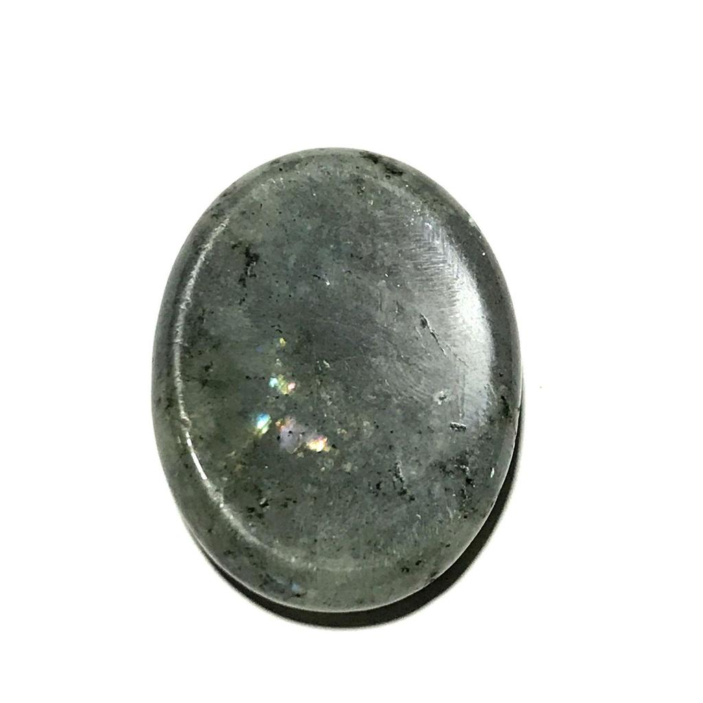 Pietra Portafortuna in Quarzo Rosa da Premere sul Palmo, 35x45mm Pietra Naturale Massaggiatore per il Pollice.