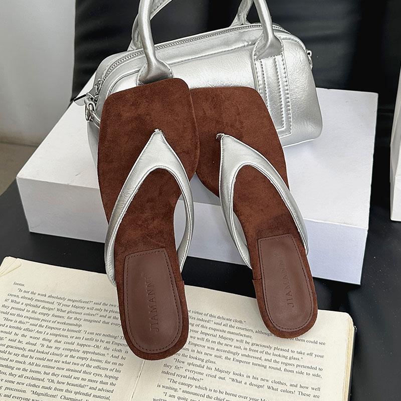 Mode Niedrig Absatz Schuhe Damen Zehentrenner Hausschuhe Schuhe Sandalen Pumps Mode Eckige Zehenpartie Damen Absatz Hausschuhe Schuhe Damen Pantoletten