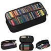 Trousse à crayons pour livre de bibliothèque scolaire Cadeaux pour étudiants Boîte à stylos Sac à crayons Grande trousse à crayons de rangement
