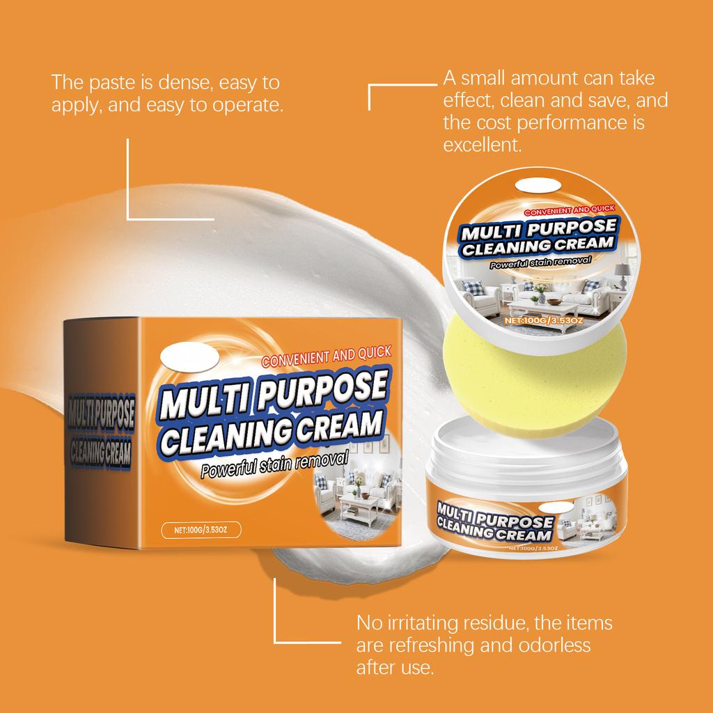 Wszechstronna Pasta Czyszcząca; Wielofunkcyjne czyszczenie, usuwanie plam i codzienne czyszczenie artykułów gospodarstwa domowego, wyrobów skórzanych i urządzeń.