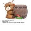 Highland Cow Planter Cute Cartoon Cattle Resin Plant Pot Rustic Animal Flower Pot