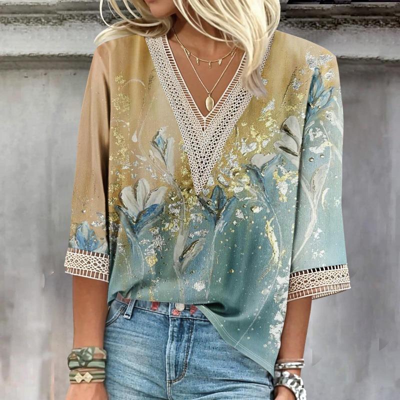 NOVINKA Plus Size Temperament Volná dámská košile Módní ležérní halenka Elegantní dámská košile s dlouhým rukávem Sváteční víkendový top