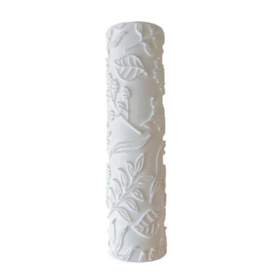 jijijing Polymer Clay Texture Roller, Floral Embossed 3D Printed Tool for Earrings, Jewelry Making