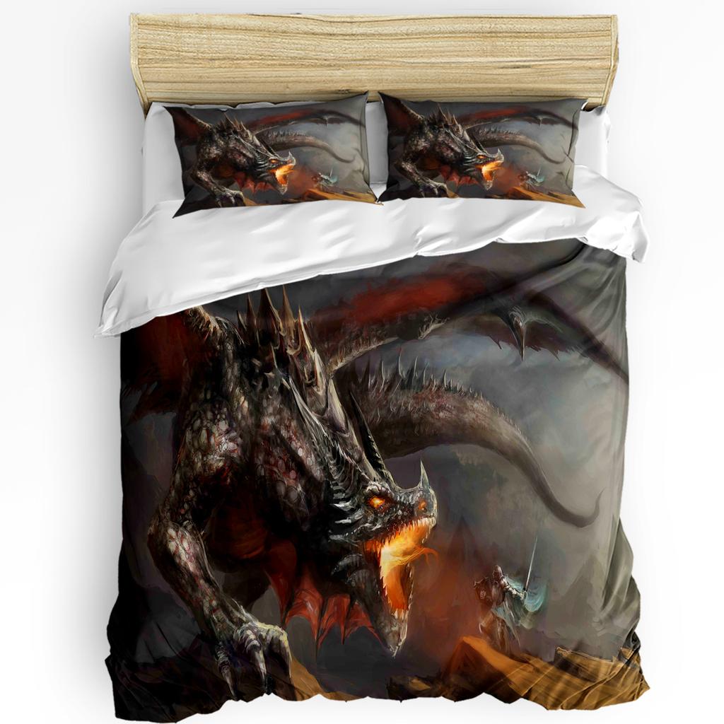 Medieval Bedding Set For Bedroom Bed Home Old Scottish Castle Vintage Style European Middl Duvet Cover Quilt Cover Pillowcase