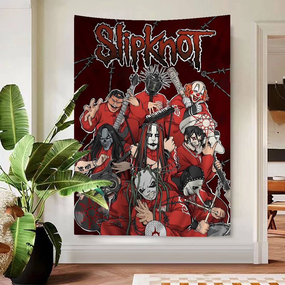 Band Rap SSlipknot Cartoon Tapestry Wall Hanging Decoration Household Home Decor
