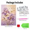 Pearl Painting Iris Flower Painting Handmade Creative Projects. Home Wall Decoration.