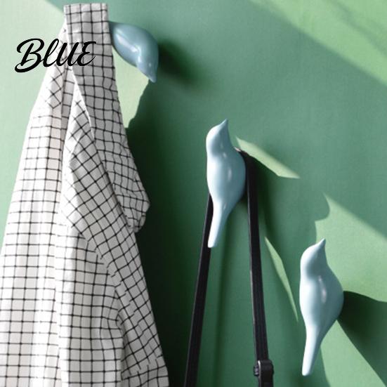 Rustic Home Wall Hooks Bird Hook Mounted Space Saving Shape Organizer Heavy Duty Resin Decorative Hanger for Coats Hats And Towels Bathroom