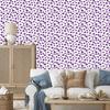 Heart Wallpaper White, Purple, Light Gray and Lavender 50x1000