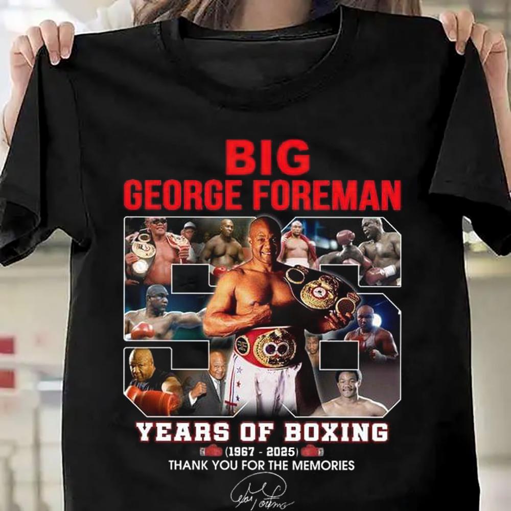 NEW Big George Foreman Years Of Boxing 1967 2025 OM367 Unisex T-Shirt S