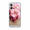 For Motorola Moto G06 4G Case Hot Flowers Painted Soft Black Silicone Phone Cases Bumper For Motorola Moto G06 4G Protect Cover
