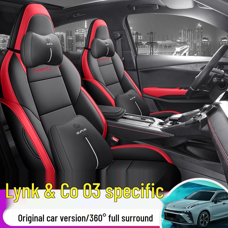 Lynk&Co 03 All-Season Leather Seat Cover for Five-Seater - Universal Full Coverage
