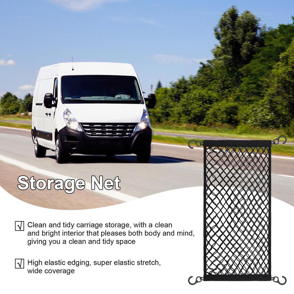Dual Layer Luggage Net for Cars, Double Layer Luggage, Cargo Trunk Storage, Cart Cargo