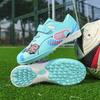 2025 New Children's Football Shoes Students Boys and Girls TF Broken Nails Velcro Women's Training Sneakers