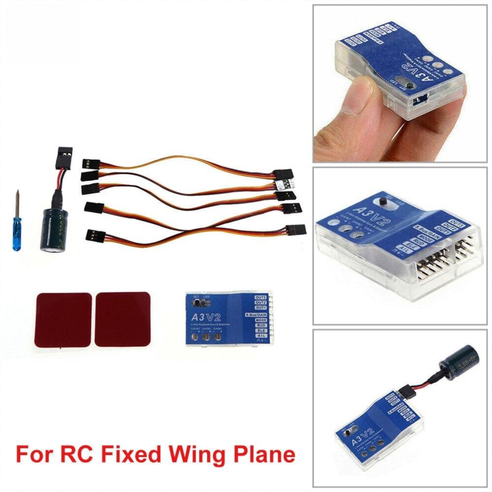 

Lightweight Gyro Stabilizer A3 V2 Fixed-Wing Flight Controller for RC Model Aircraft 1 Set