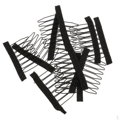 Combs Clips for Hair Pieces Extensions Clip 10 Pieces, , L