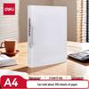 Deli A4 2-Hole D-Ring Transparent Loose-Leaf Folder