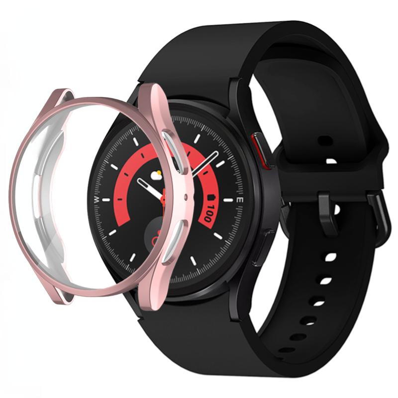 Silicone Strap+TPU Case for Samsung Galaxy Watch 5 44mm 40mm/4 44mm 40mm Sport Wristband for Samsung Watch 5/4 Protective Shell