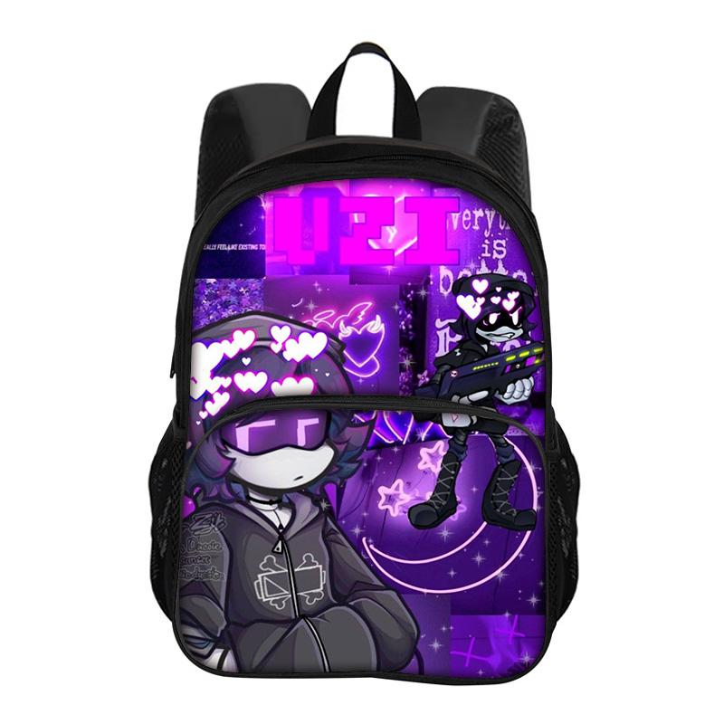 Sac à dos poche avant circulaire drone meurtrier polyvalent dessin animé grande capacité garçon ou fille école anniversaire meilleur cadeau