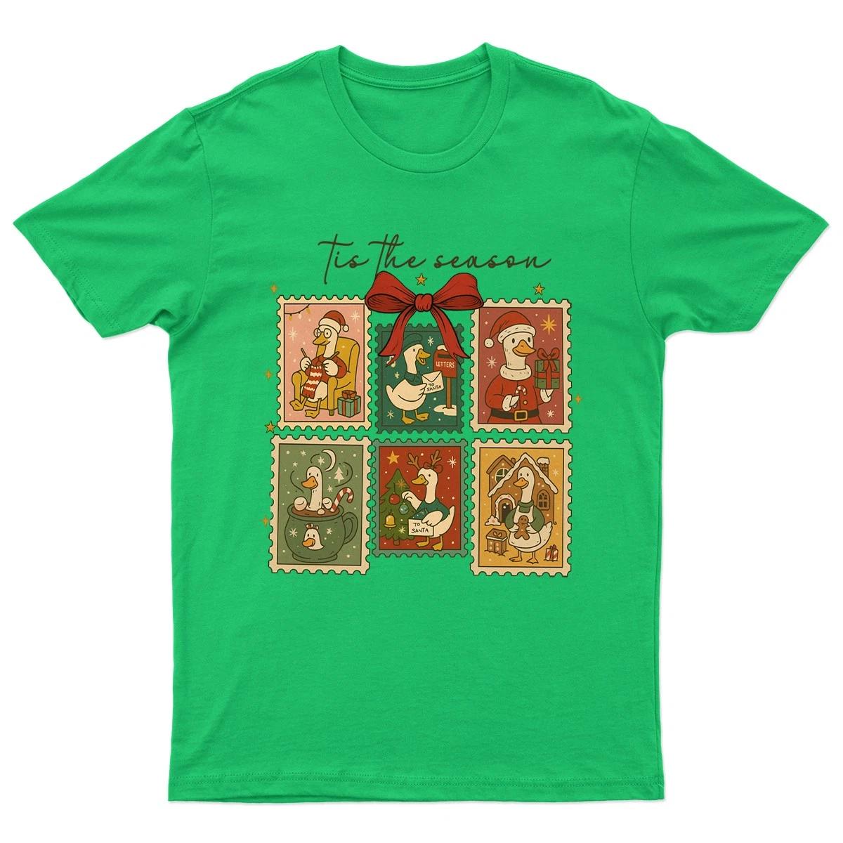Tis The Season Christmas T-Shirt Unisex Gift Retro Funny Womens Vintage Mens -~ S