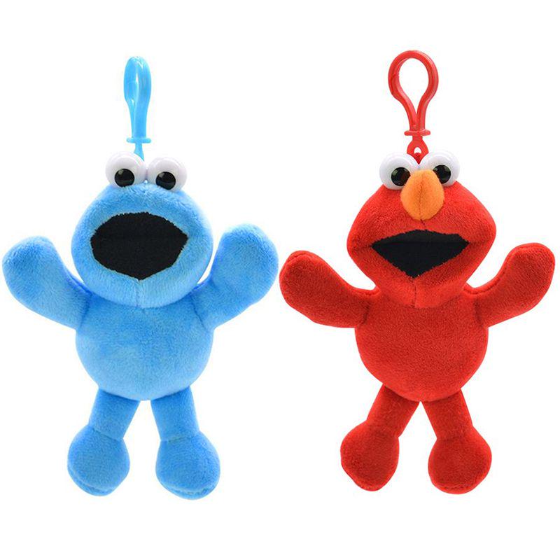 Buy Sesame Street Elmo 4" Plush Doll Dolls Toy Red Blue Soft Stuffed ...