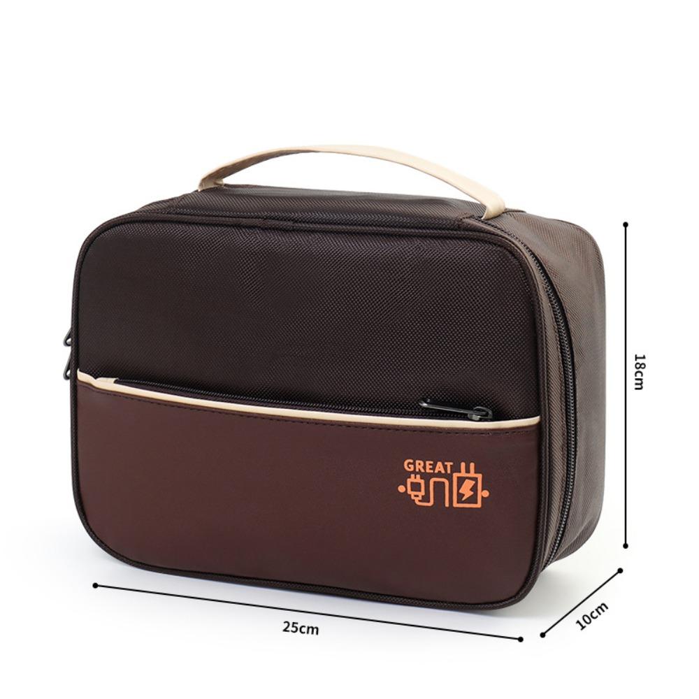 

Large Capacity Data Cable Storage Bag Waterproof Portable Electronic Organizer Box Dustproof Travel Cable Organizer