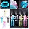 Creative Cartoon Spray Water Bottle For Outdoor Sports, Portable With Lid, Plastic Cup For Summer Hydration And Cooling, 600ml Capacity