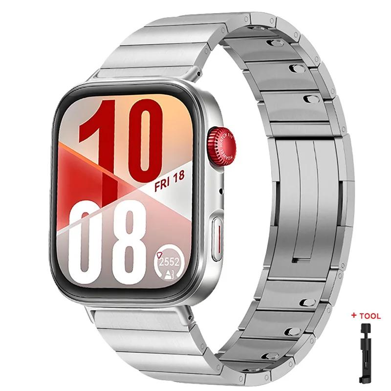 Stainless Steel Strap for Huawei Watch Fit 4/Fit 3 Adjustable Bracelet Wristband for Huawei Watch Fit4 Pro Correa Bracelet Band