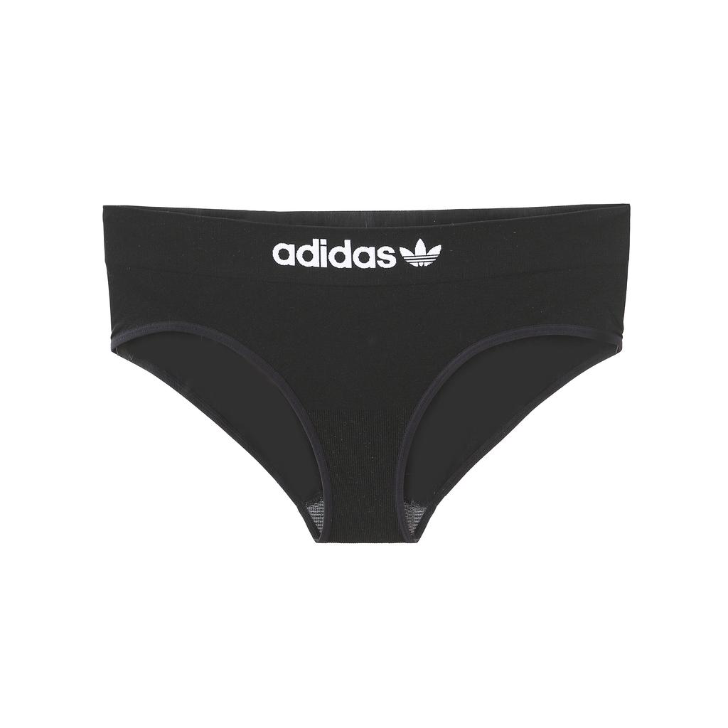 adidas Originals Full Coverage Elastic Comfortable Autumn Thin Antibacterial Triangle Underwear 2-Pack Women Underwear Black 4A4P67-908
