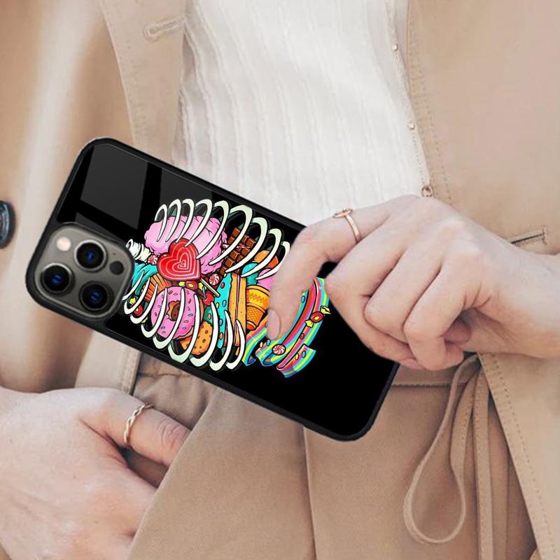 Creative dark skeleton Magnetic Phone Case For APPLE iPhone 17 Air 16 14 13 12 Pro Max 15 Plus Wireless Charge MagSafe Cover