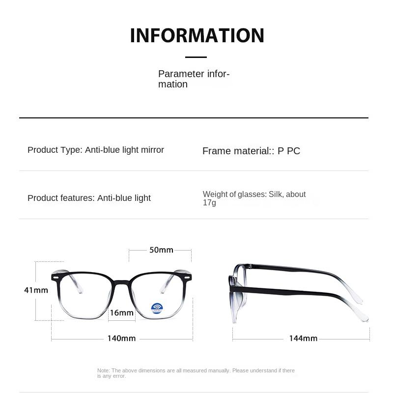 Anti-blue Light Glasses Exquisite Round Eyewear Women Men Simple Leisure Eyewear Blue Light Blocking Man Lady Computer Eyeglas