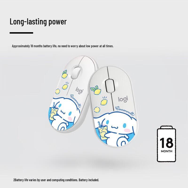 Logitech PEBBLE Cinnamoroll Dual-Mode Silent Wireless Mouse