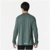 Mizuno Running Wear Quick Dry Long Sleeve Aurora Sweat Absorbent Quick Drying Reflective Print J2MAA520 Evergreen T-Shirt Men's