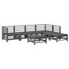 VidaXL Salon de Jardin avec Coussins 7 pcs, Canapés avec Dossier et Accoudoir, Ensemble de Meubles avec Table Basse Patio 3185978