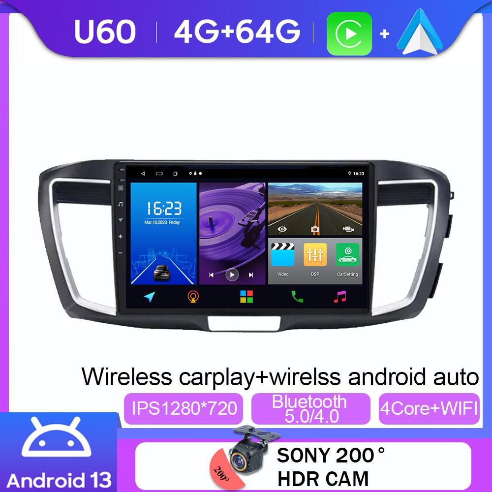 Auto Player Android For Honda Accord 9 CR 2012 - 2018 Head Unit 7862 Carplay Radio Navigation Multimedia Screen Cam Dash WIFI