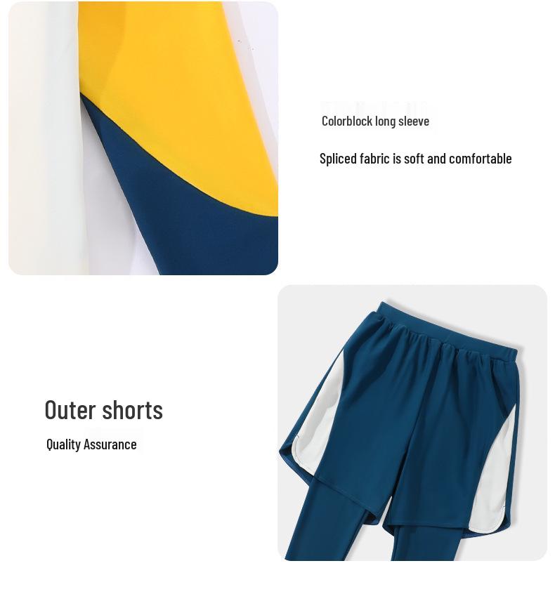 Youyou Boys' Two-Piece Long Sleeve Long Pants Swimwear Set - 2026 New Style for Kids