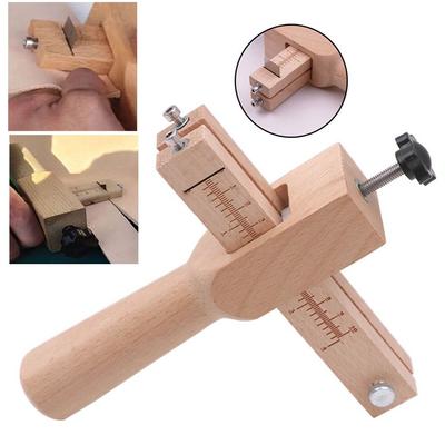 Device Leather Craft Tools Wooden Strip Cutter Adjustable Leather Strap Cutter Leather Cutting Tool