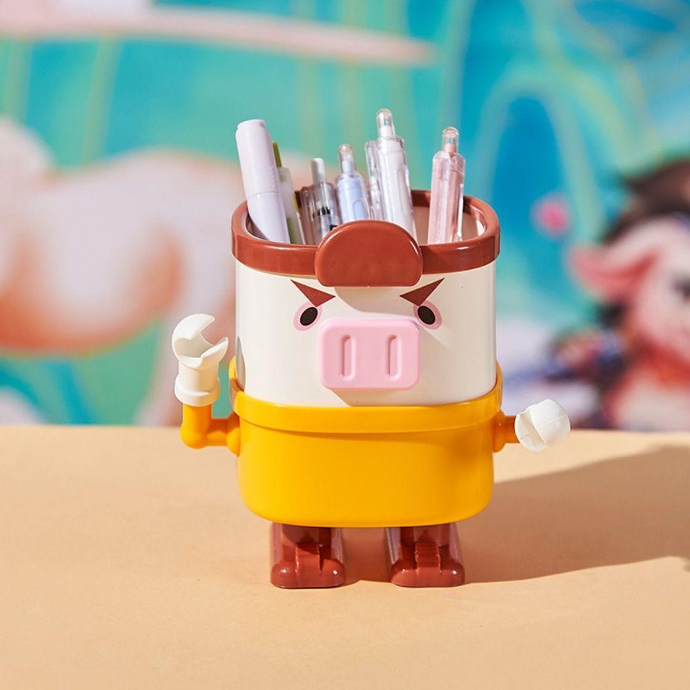 

Journey To The West Pen Holder Large Capacity Makeup Brush Holder Creative Pen Container Dresser style 3