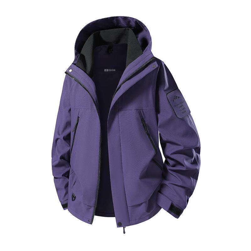 Mountain Windproof Waterproof Hooded Jacket for Outdoor Hiking and Climbing - Unisex