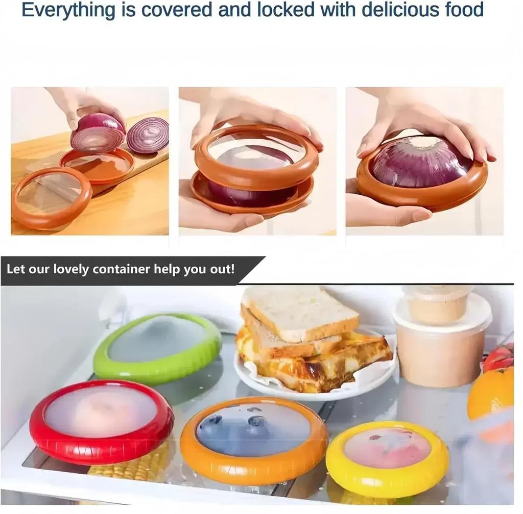 Reusable Vegetable Fruit Storage Container Silicone Vegetable Fruit Fresh Box for Refrigerator To Stay Fresh for Longer Time