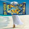 1PC Custom Name "Six Seven Adventure" Beach Towel Highly Absorbent And Sand-Resistant Towel for Swimming, Pool, Yoga, And Travel Lightweight