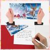 8Pcs Christmas Diamond Handmade Card Rhinestone Painting Card Kit Diamond Painting Greeting Card for Holiday Party Favors