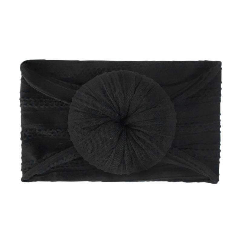Infant and Toddler Nylon Jacquard Headband Headgear Soft Donut Nylon Stockings Children's Headband Hair Accessories