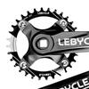 Crankset Lightweight Aluminum Alloy Square Taper Single Speed Narrow Wide Chainring 170mm